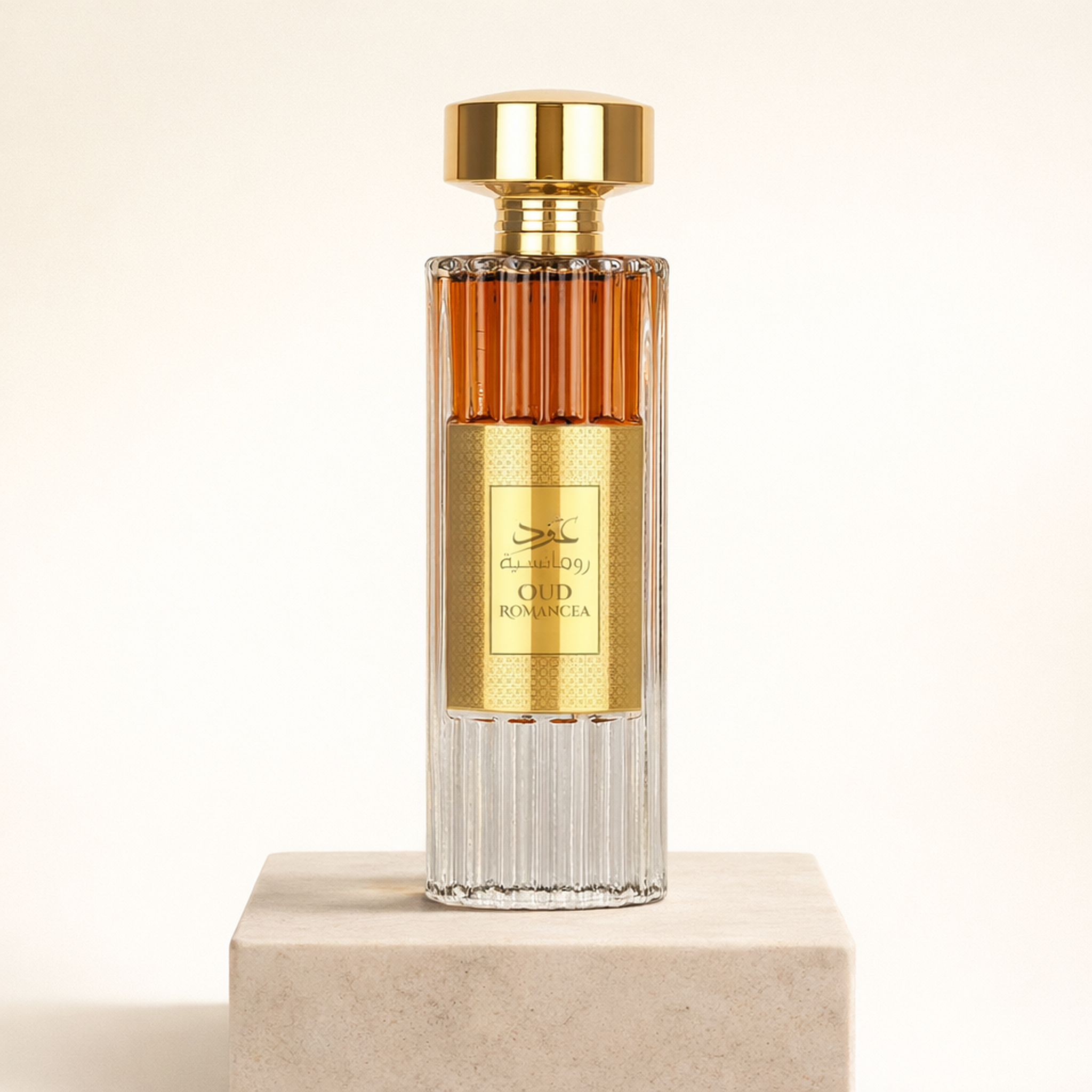 Ard Al Zaafaran Oud Romancea EDP For Women upright pedestal gallery showcase