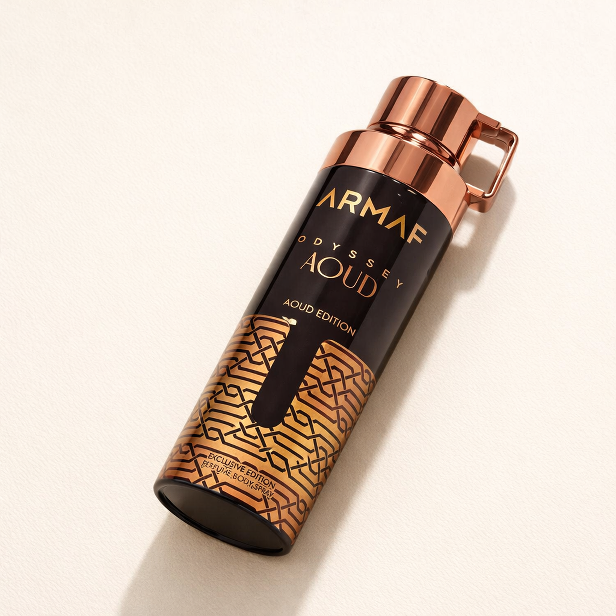 Armaf Odyssey Aoud Edition Body Spray angled still-life gallery showcase