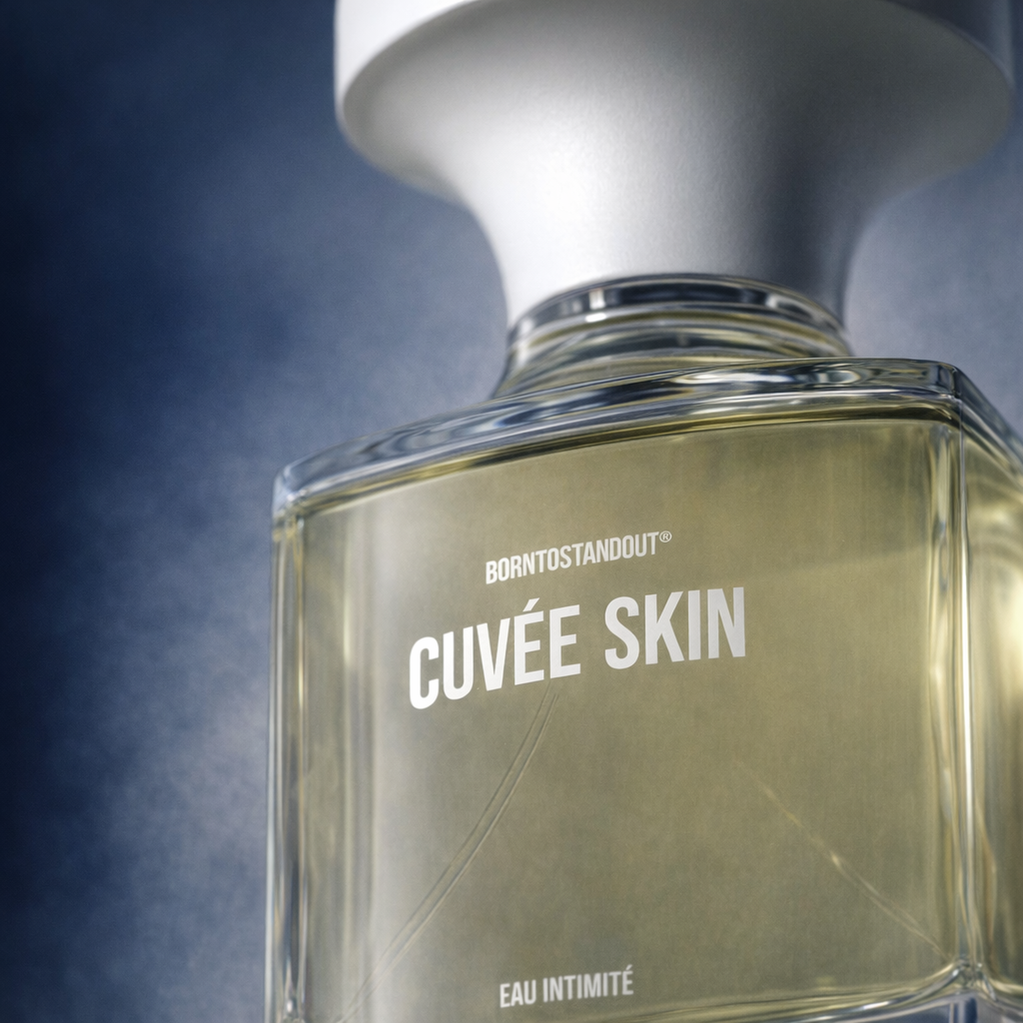 BORNTOSTANDOUT Cuvee Skin Eau Intimite macro label detail gallery showcase