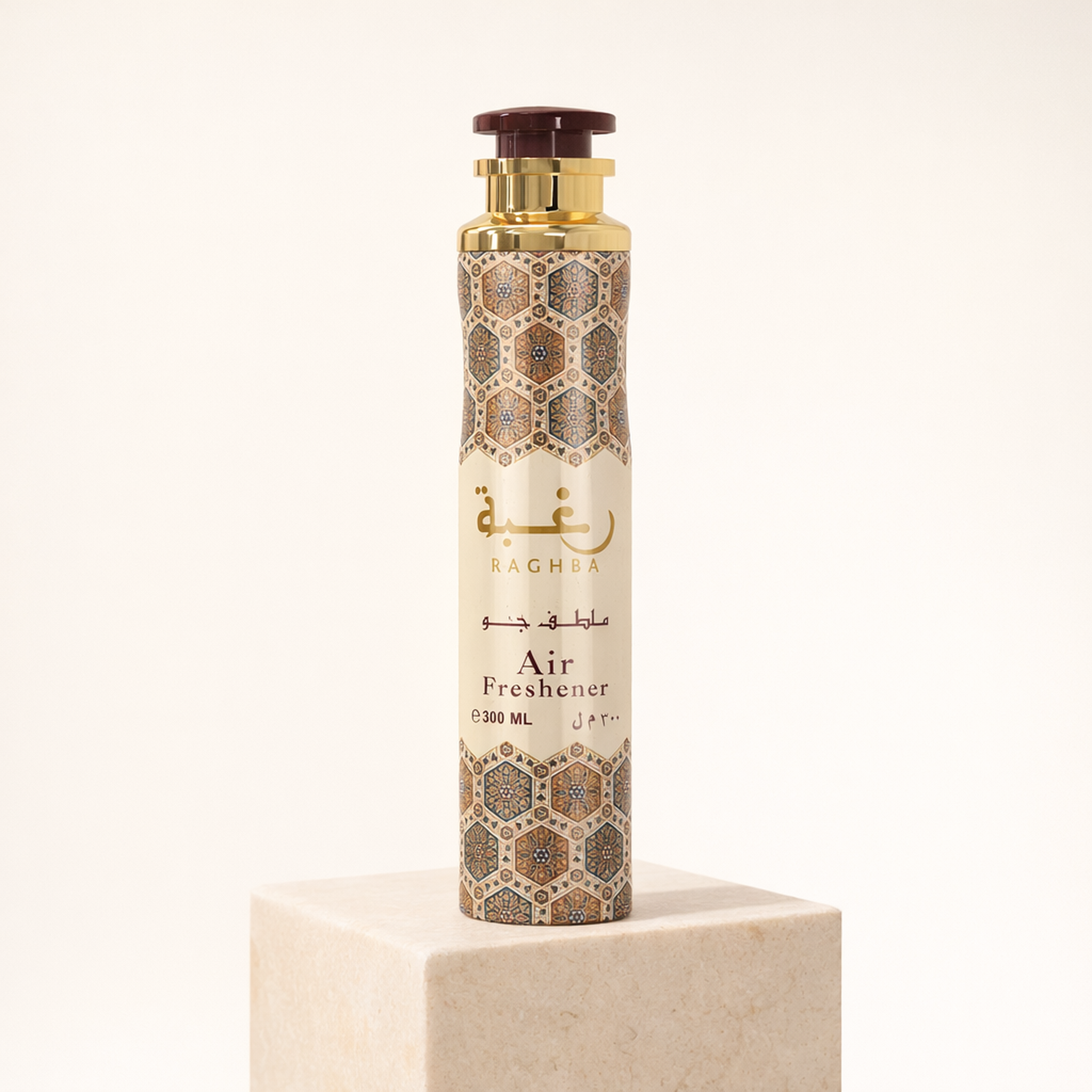 Lattafa Raghba Air Freshener upright pedestal gallery showcase