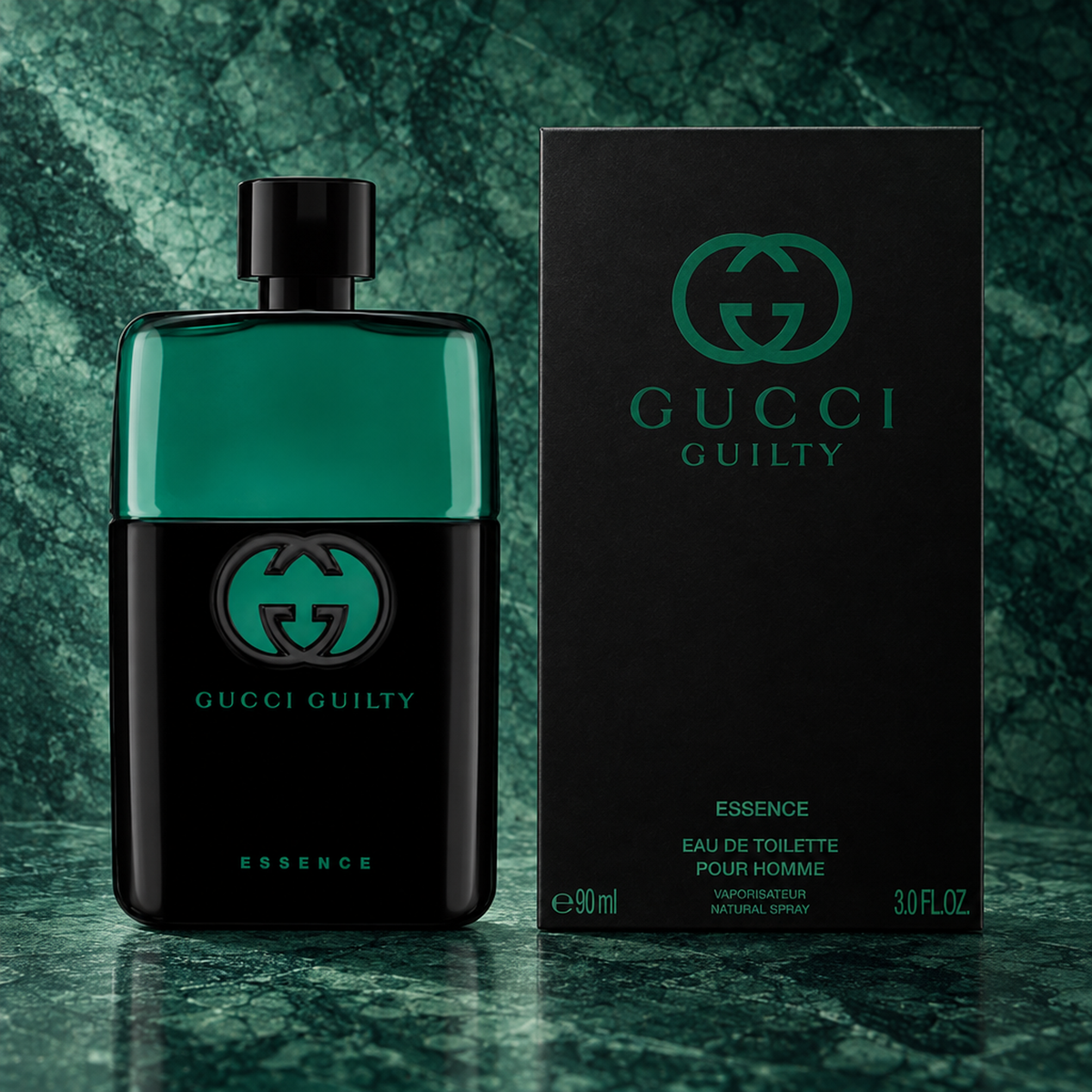 Gucci Guilty Essence EDT For Men packaging image