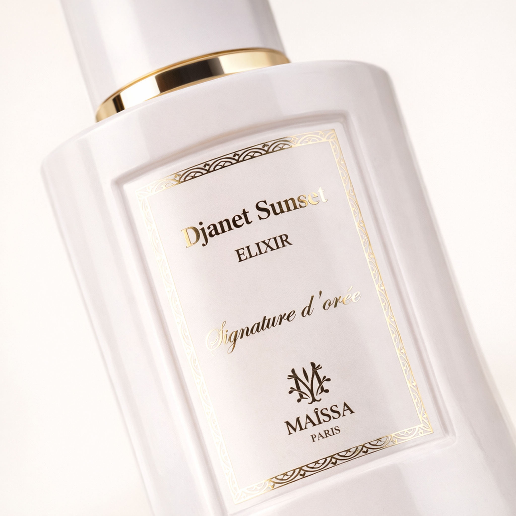Maissa Djanet Sunset Elixir EDP macro label detail gallery showcase