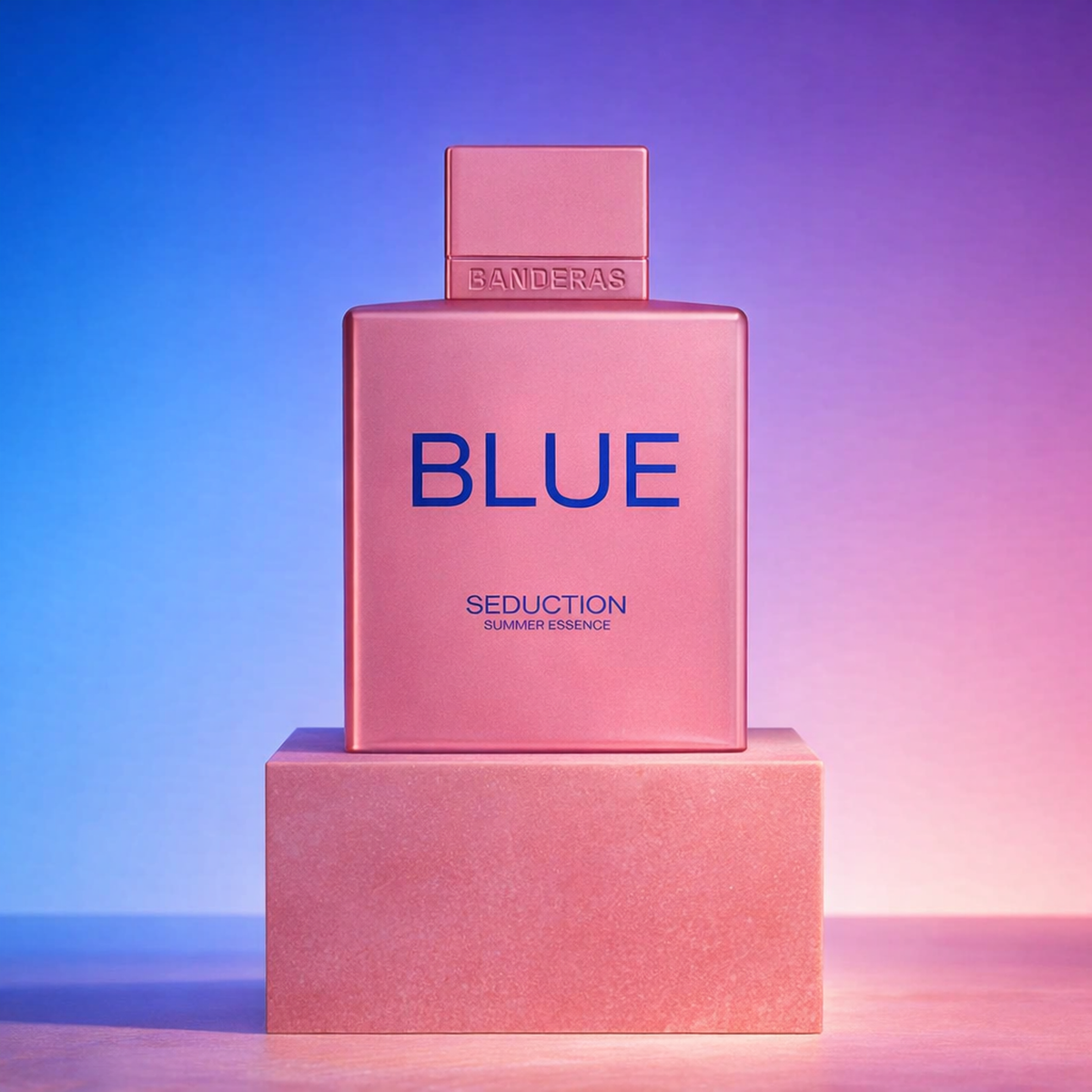 Antonio Banderas Blue Seduction Summer Essence EDT For Women upright pedestal gallery showcase