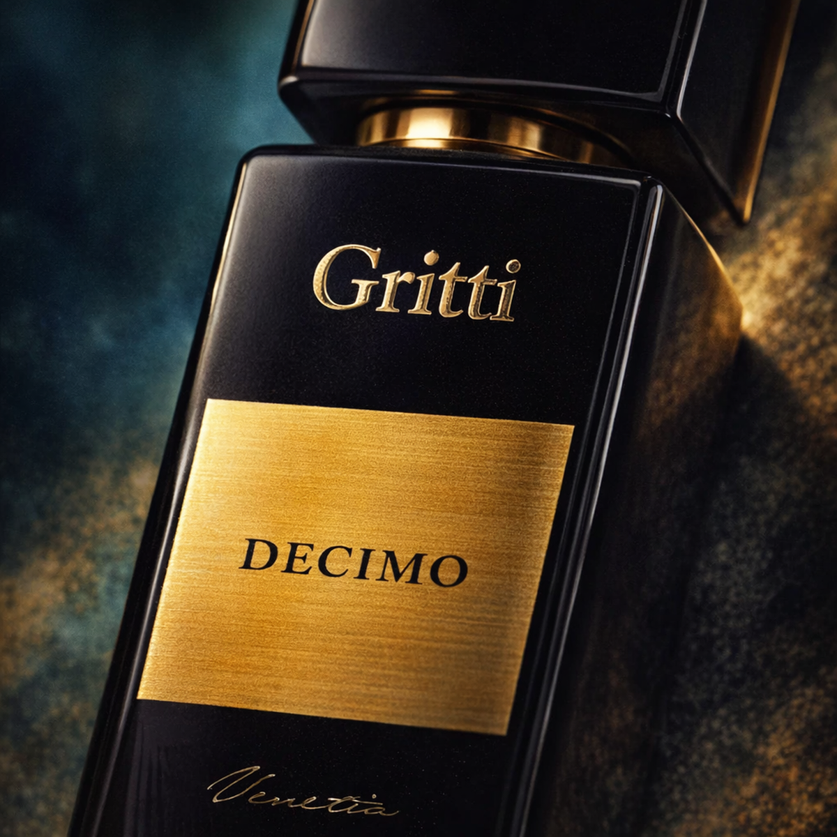 Gritti Decimo EDP For Men macro label detail gallery showcase