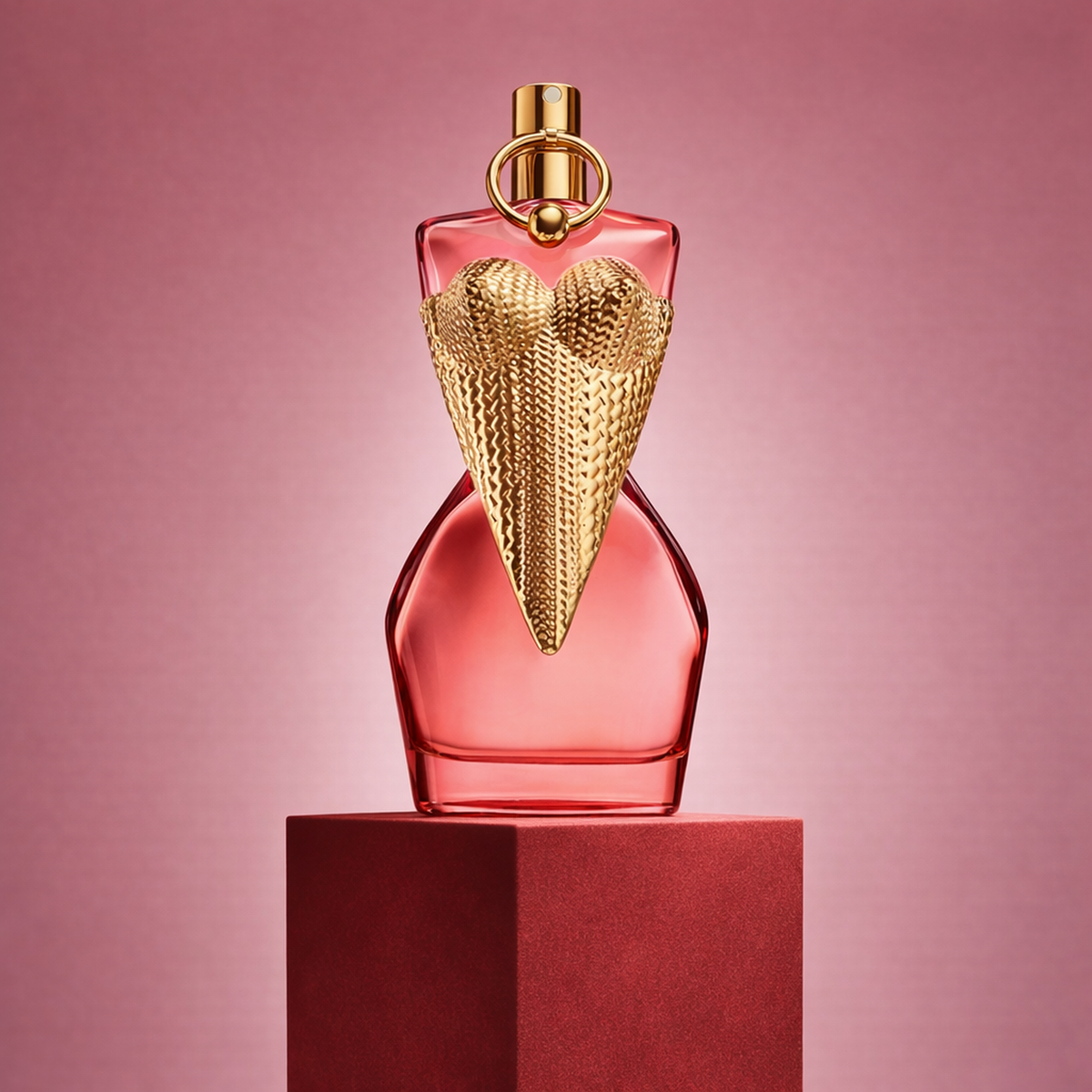Jean Paul Gaultier Divine Couture EDP For Women upright pedestal gallery showcase
