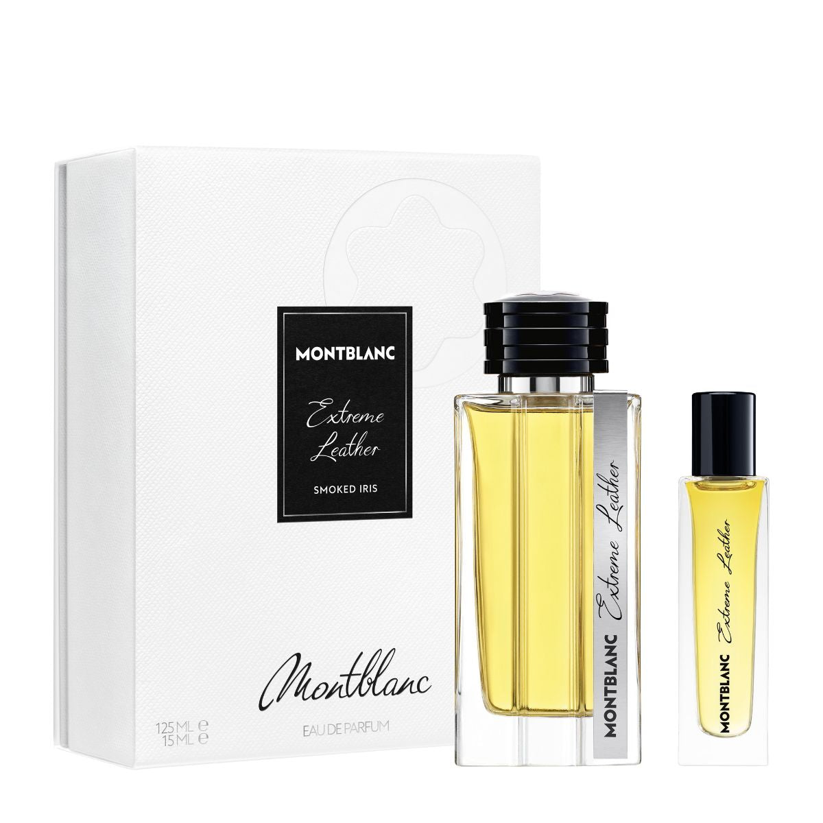 Mont Blanc Extrem Leather Smoked Iris Travel Gift Set | My Perfume