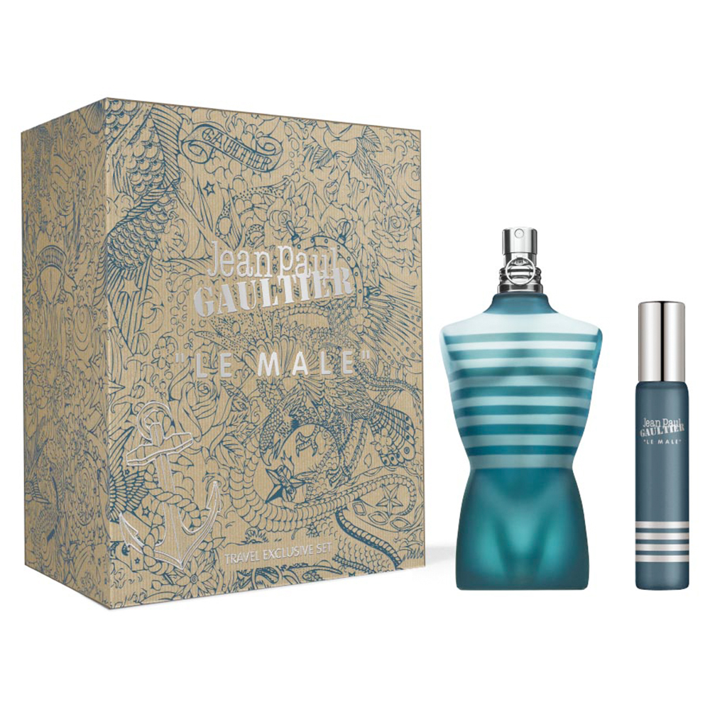 Jean-Paul Gaultier トラベルセット Jean Paul Gaultier Le Male EDT For Men Travel Gift Set | My