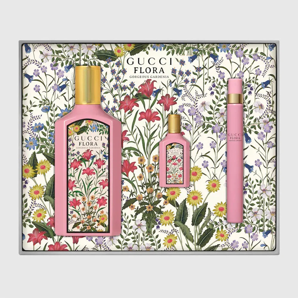GUCCI FLORA GORGEOUS GARDENIA 香水セット Gucci Flora Gorgeous Gardenia EDP For Women Gift Set | My Perfume