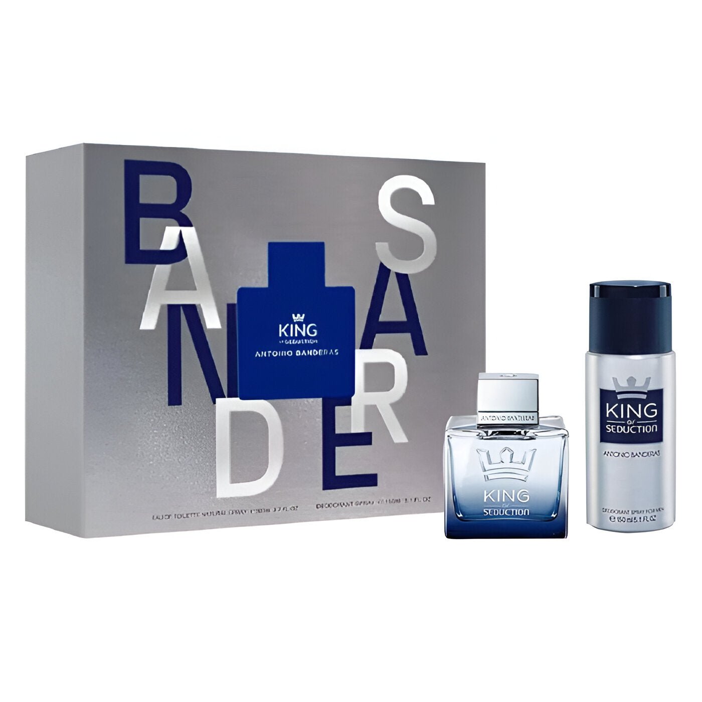 Shop Antonio Banderas King of Seduction EDT Deodorant Spray Set