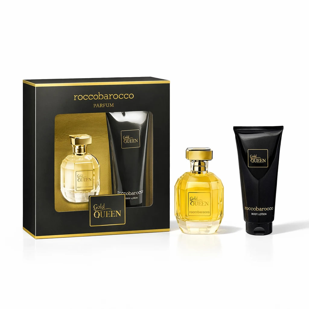 Roccobarocco Gold Queen EDP Body Lotion Gift Set for Women OpenAI studio hero
