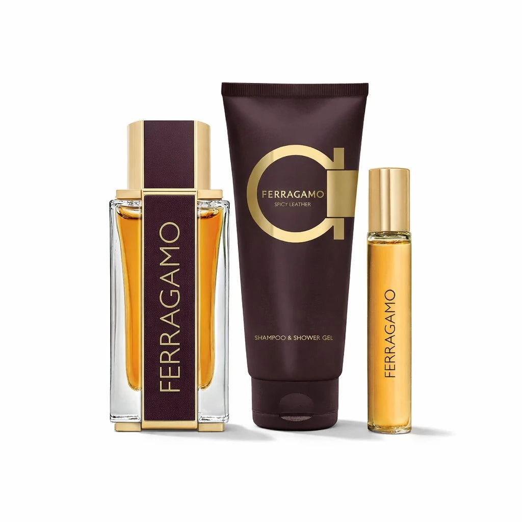 Salvatore Ferragamo Spicy Leather Gift Set for Him OpenAI studio hero