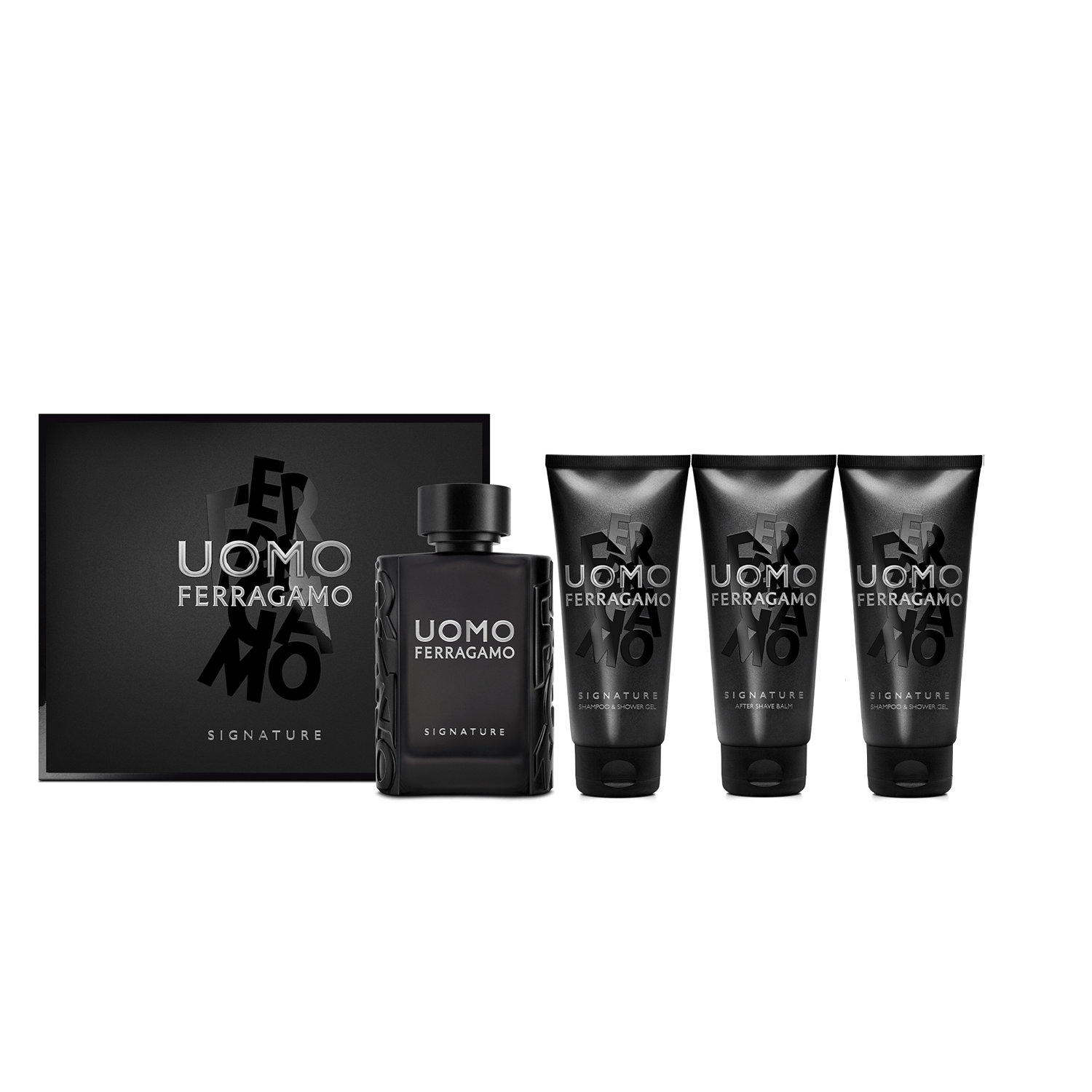 Shop Salvatore Ferragamo Uomo Signature EDP Shampoo & Shower Gel