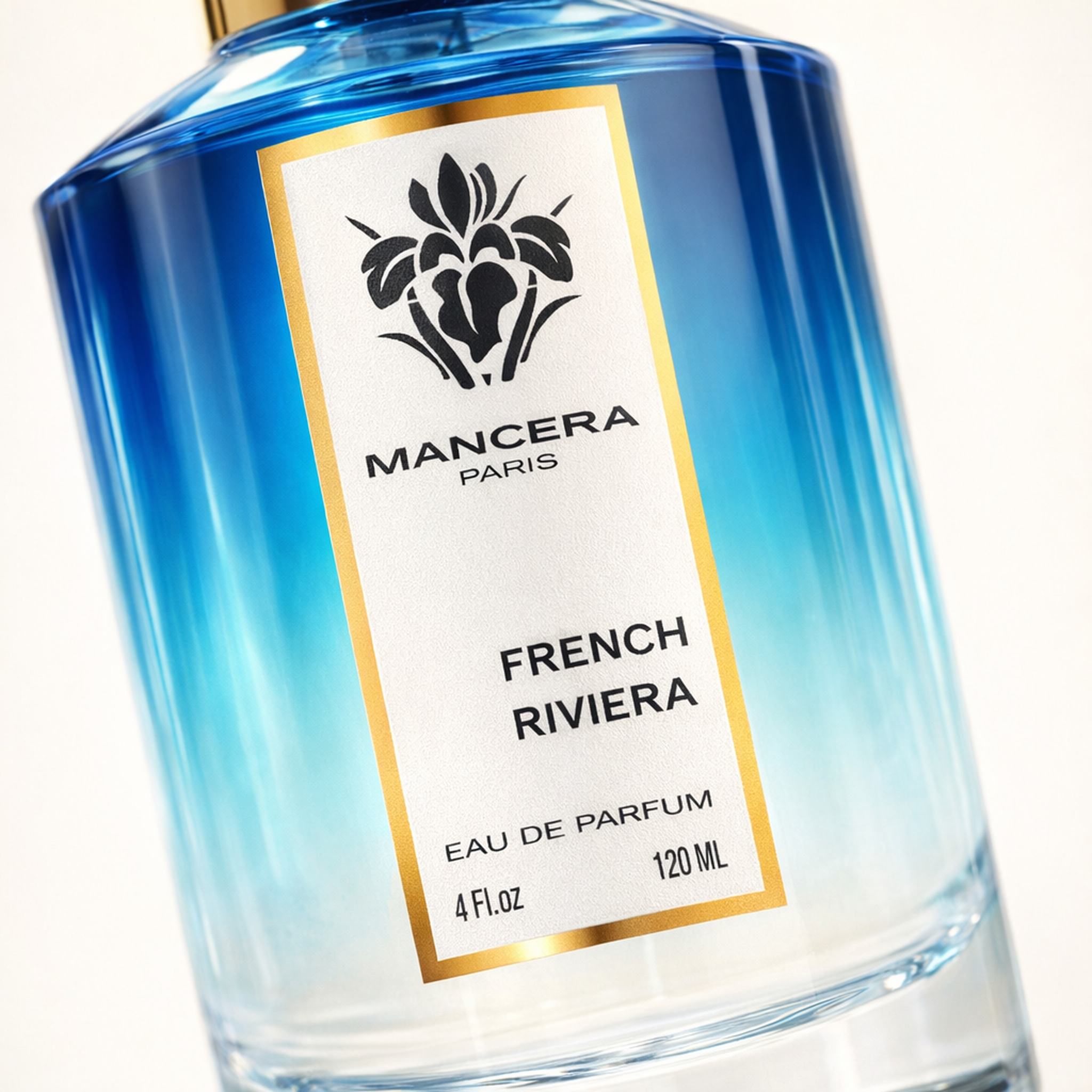 Mancera French Riviera EDP macro label detail gallery showcase