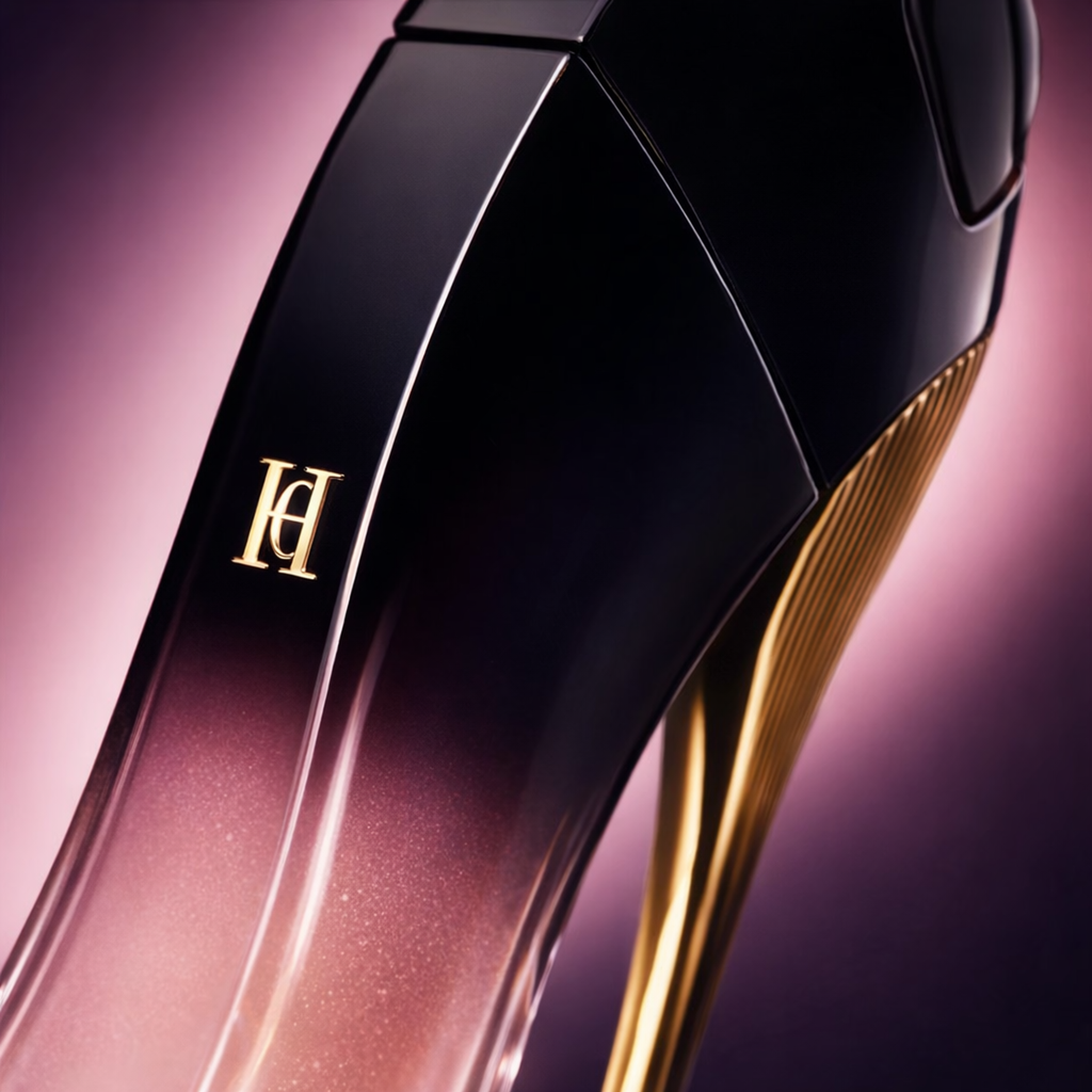 Carolina Herrera Good Girl Blush Elixir EDP macro label detail gallery showcase