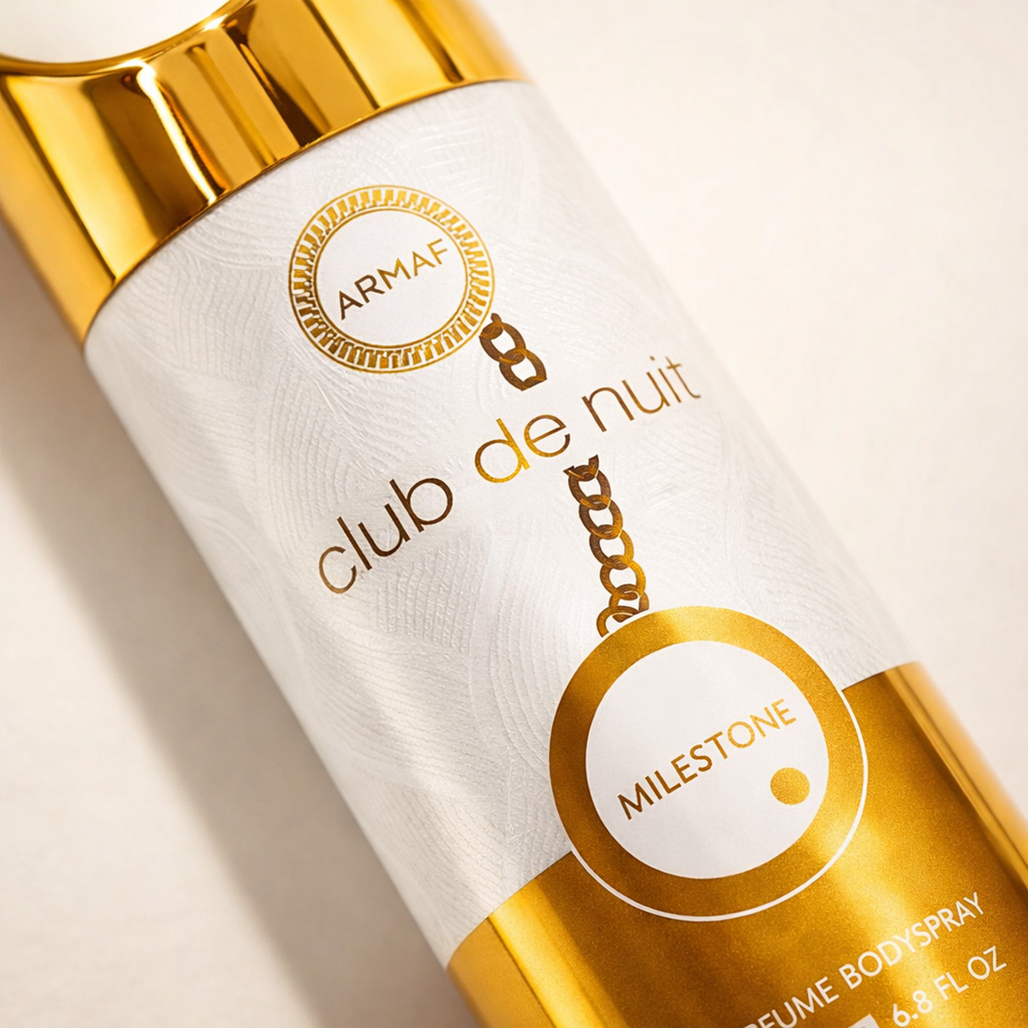 Armaf Club De Nuit Milestone Body Mist macro label detail gallery showcase