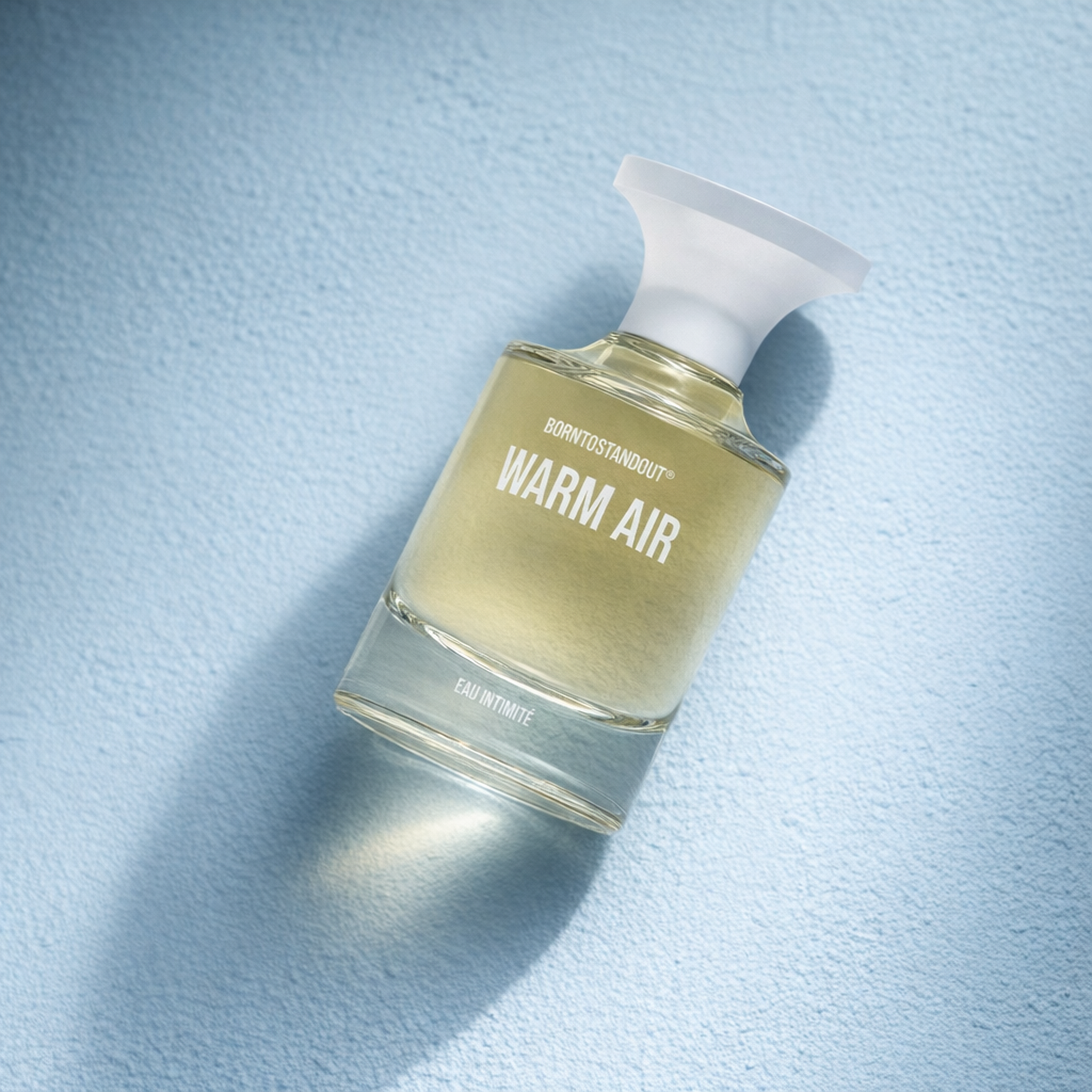 BORNTOSTANDOUT Warm Air Eau Intimite angled still-life gallery showcase