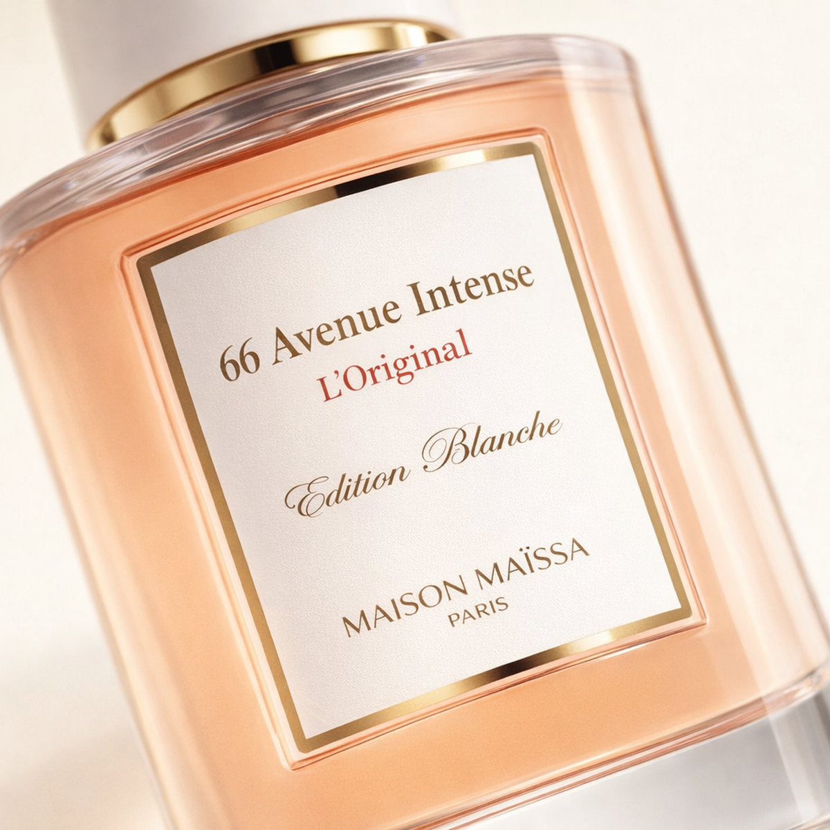 Maissa 66 Avenue L'Intense EDP macro label detail gallery showcase