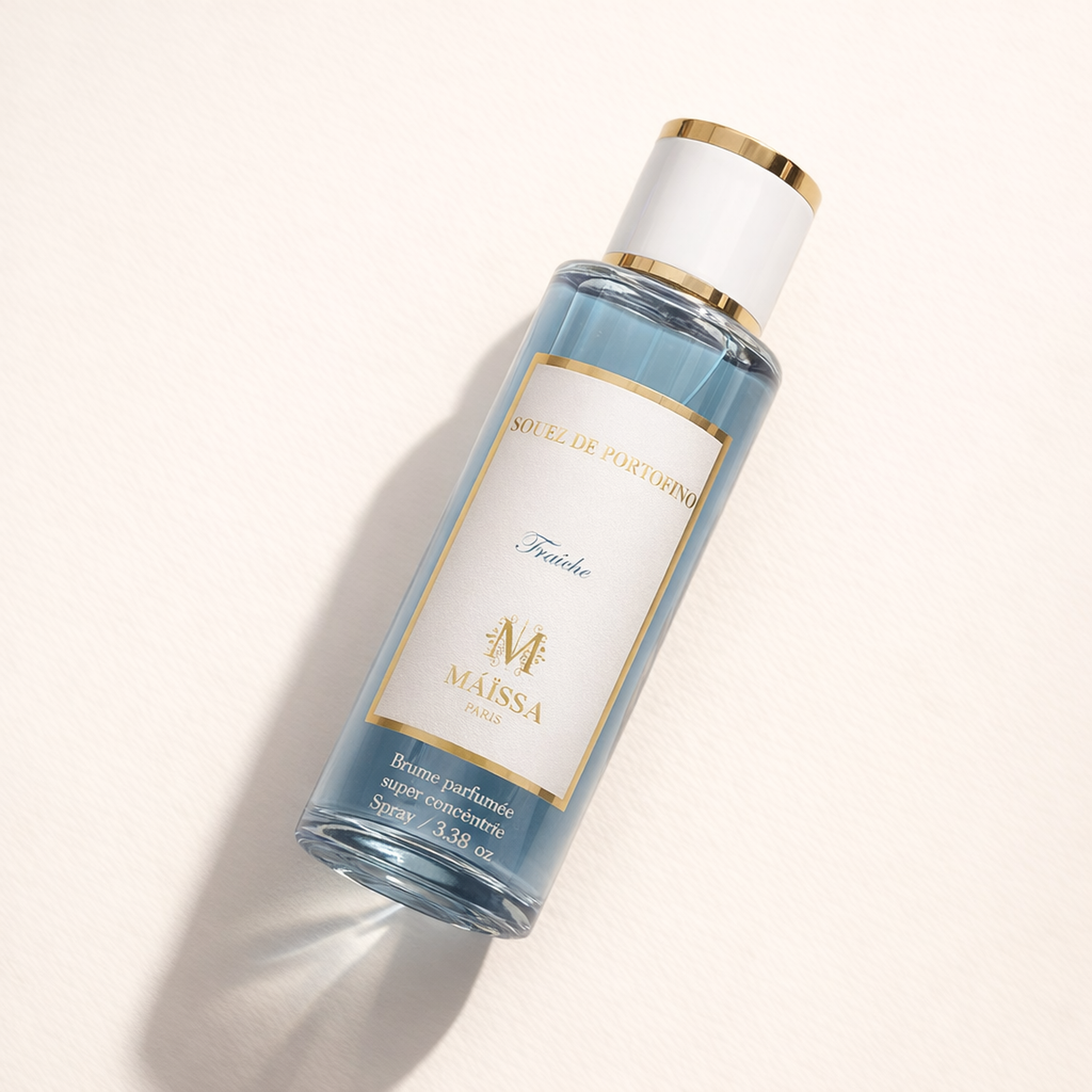 Maissa Soleil de Portofino Fraiche Body Mist angled still-life gallery showcase