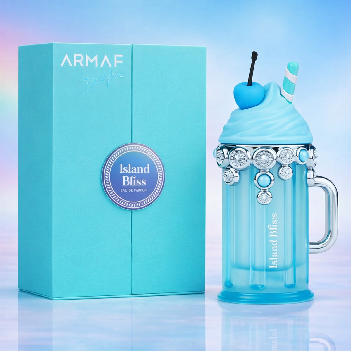 Armaf Delights Island Bliss EDP For Women packaging product shot gallery showcase