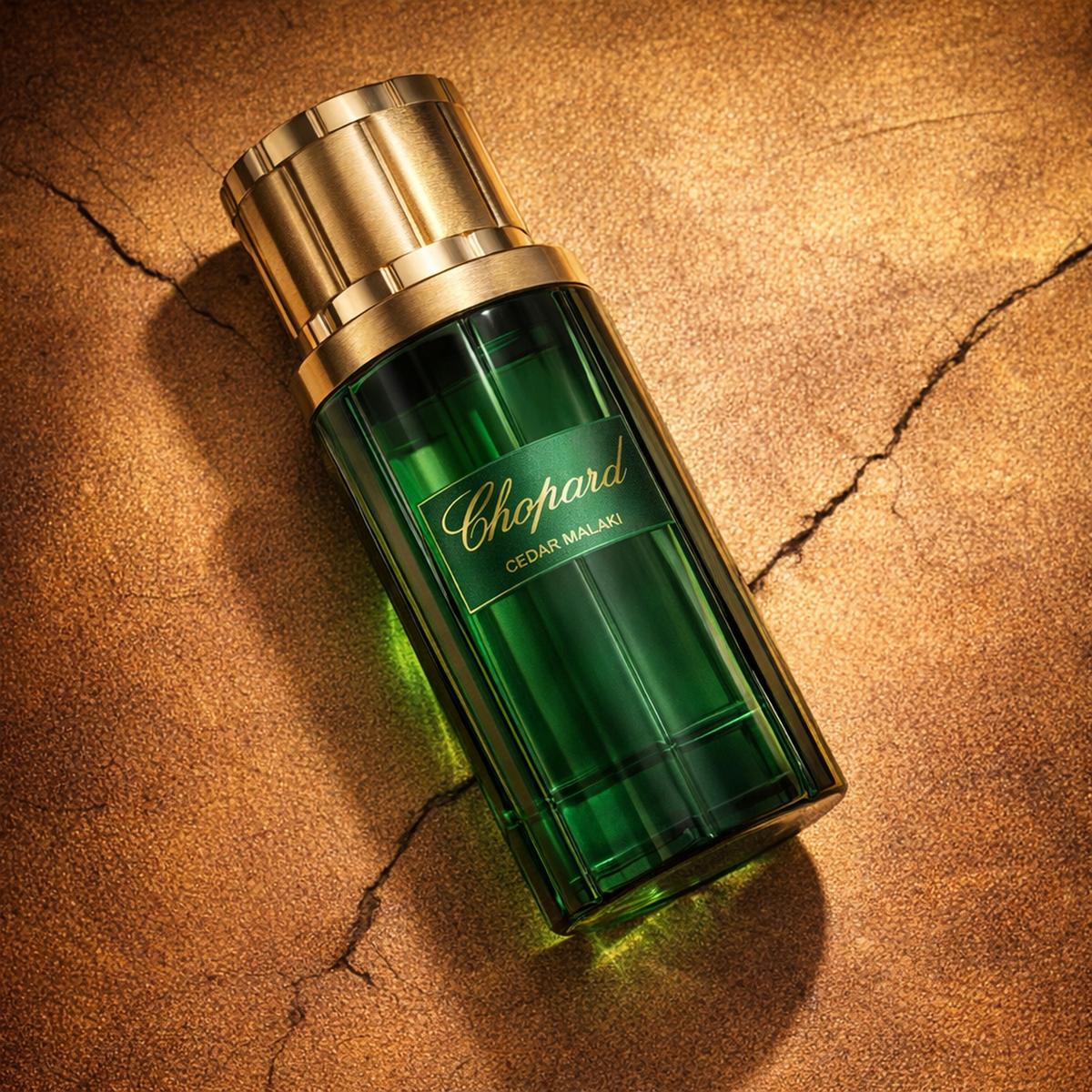 Chopard Cedar Malaki EDP angled still-life gallery showcase
