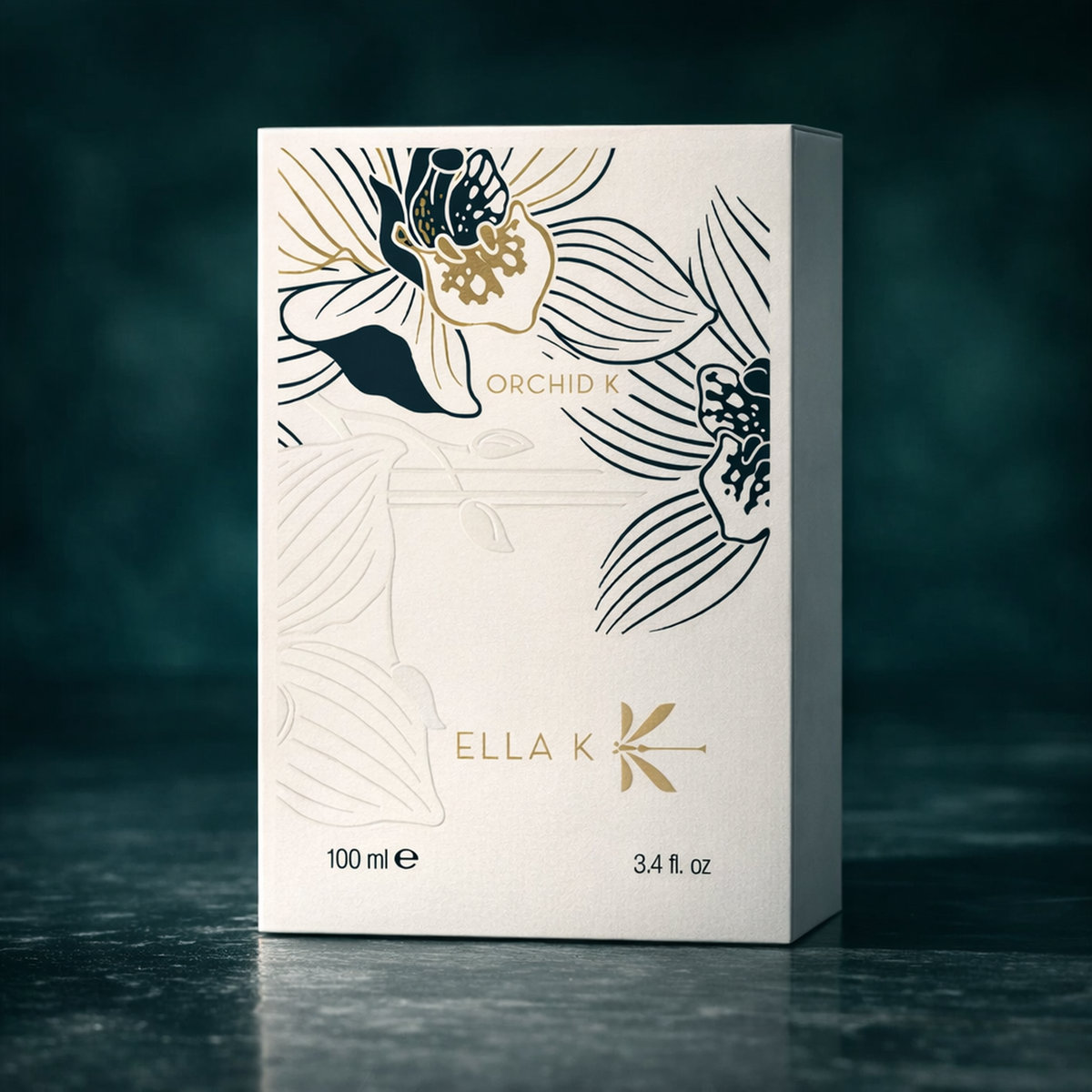 Ella K Parfums Orchid K EDP packaging product shot gallery showcase