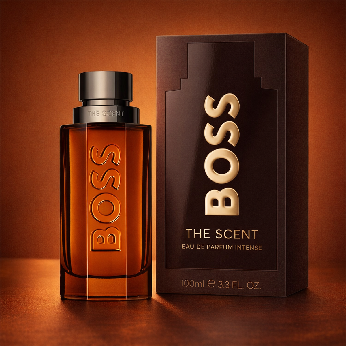 Hugo Boss The Scent Intense EDP For Women packaging product shot gallery showcase