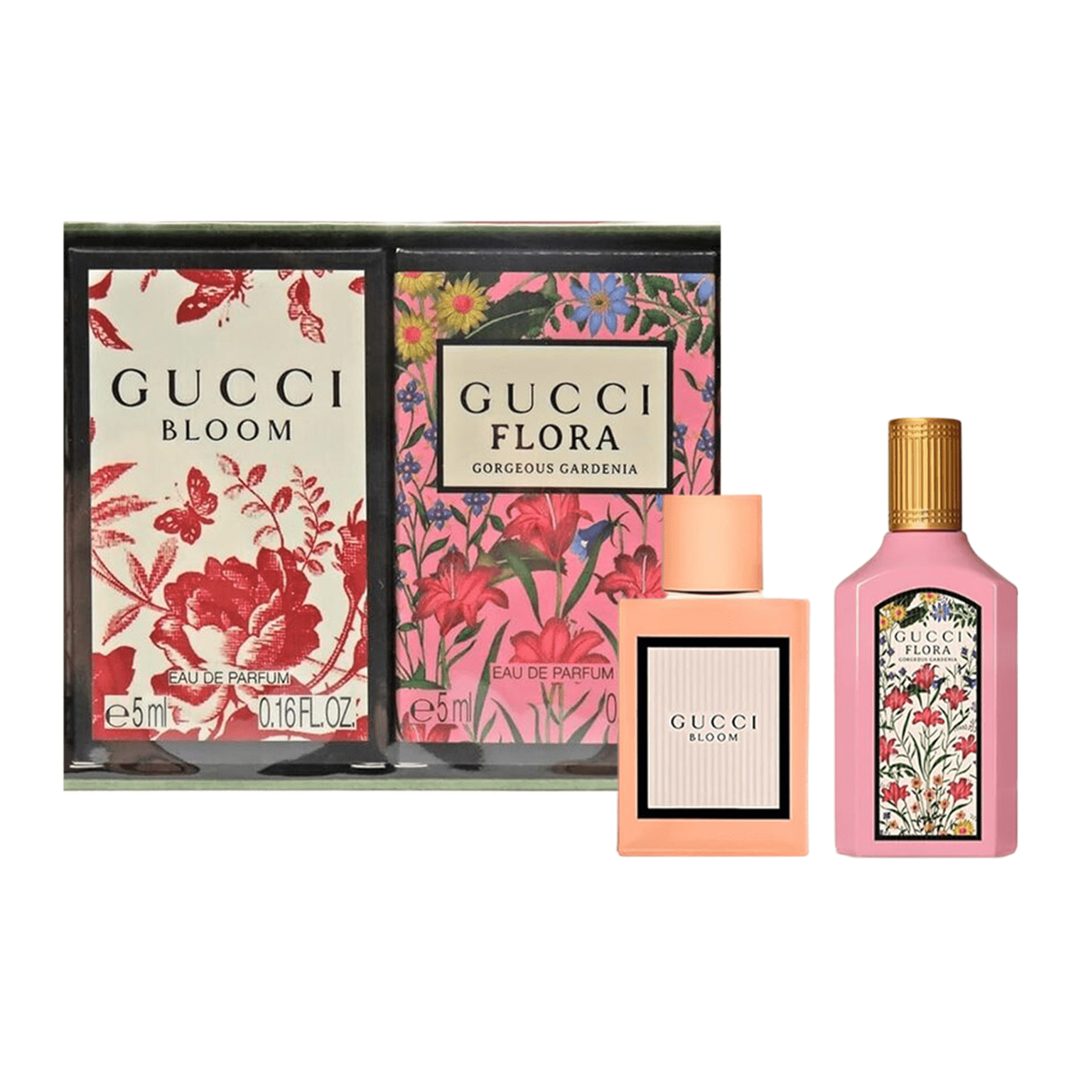 Gucci Bloom & Flora Gorgeous Gardenia EDP Mini Set for Women | My Perfume Shop