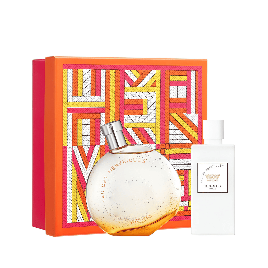 Shop Hermes Eau des Merveilles EDT Body Lotion Set For Women in Qatar