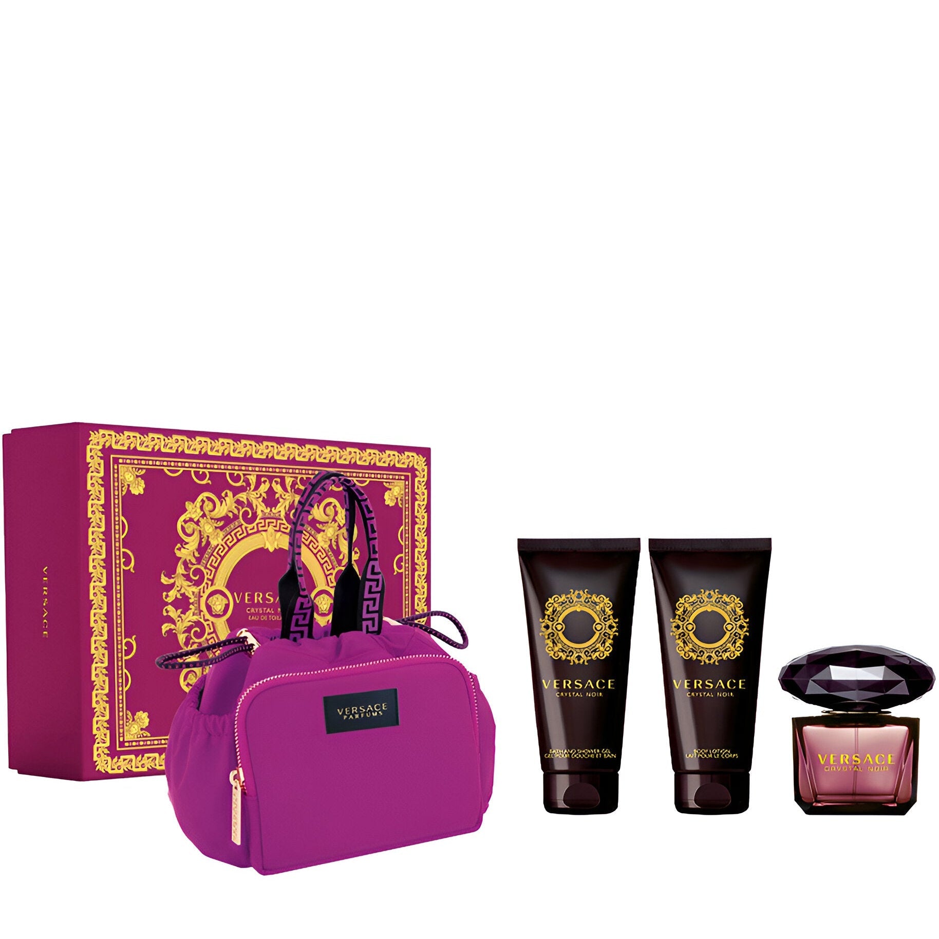 Versace Crystal Noir EDT Body Lotion & Bath Gel Set for Women | My Perfume Shop