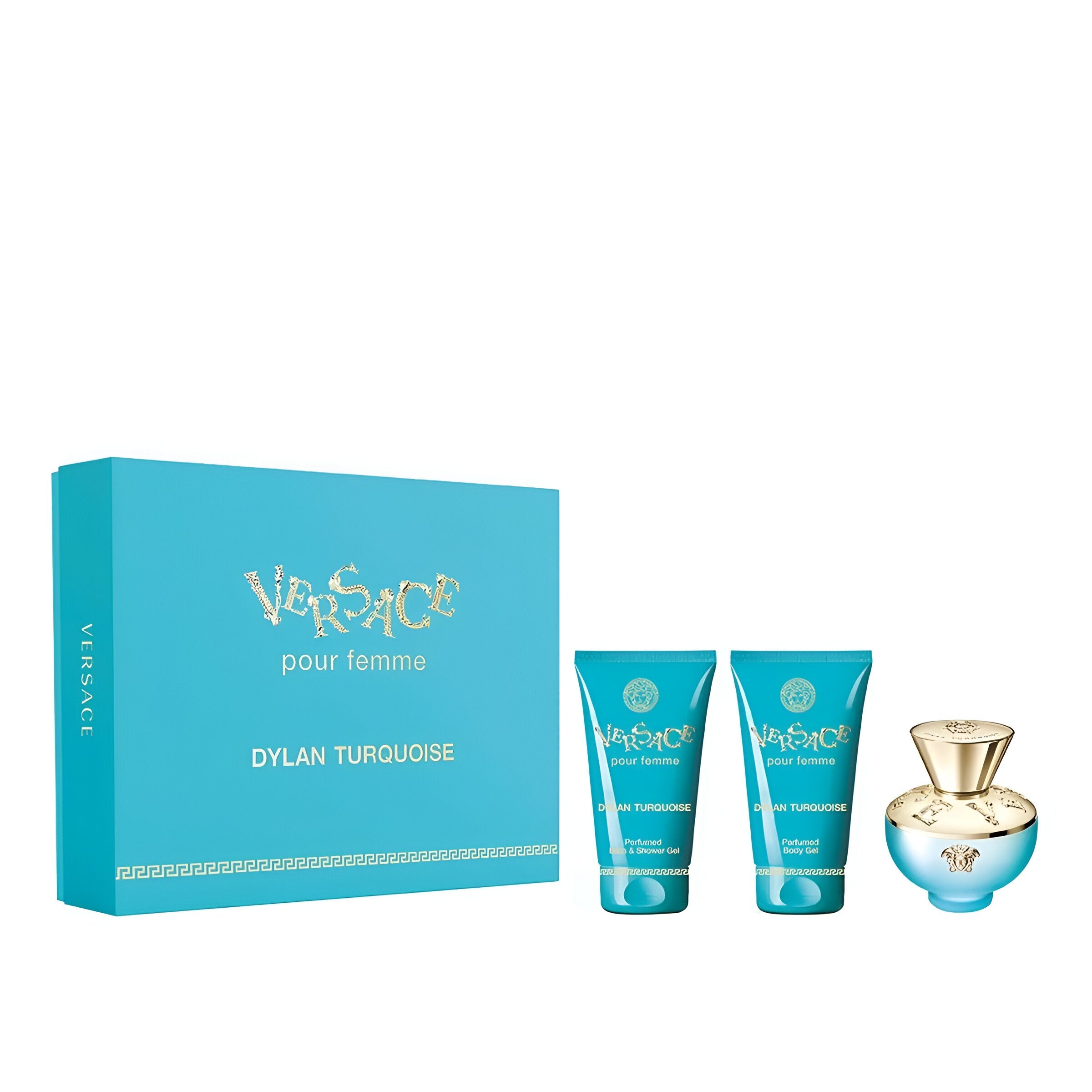 Versace Pour Femme Dylan Turquoise EDT Body Care Set for Women | My Perfume Shop